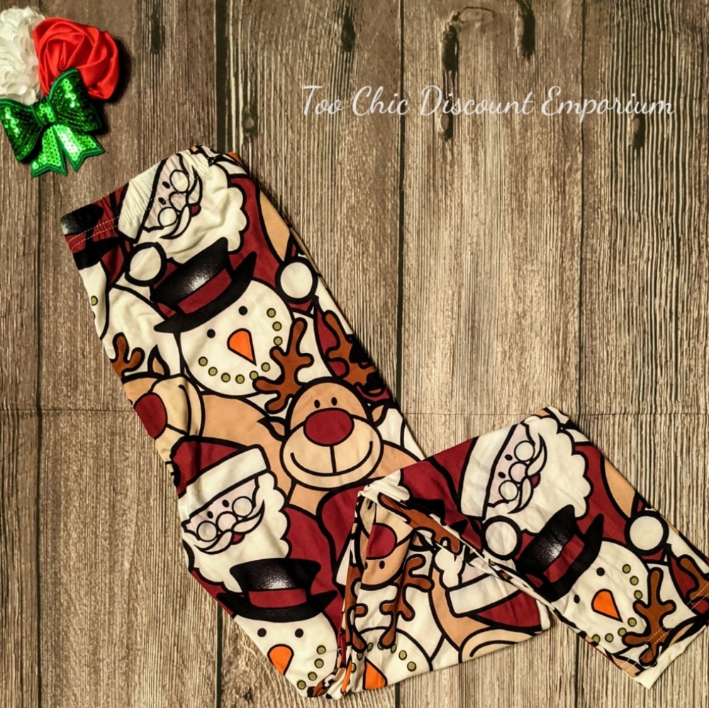 Christmas leggings! PEACHSKIN ONE SIZE! 🎄